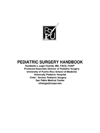 Pediatric surgery handbook